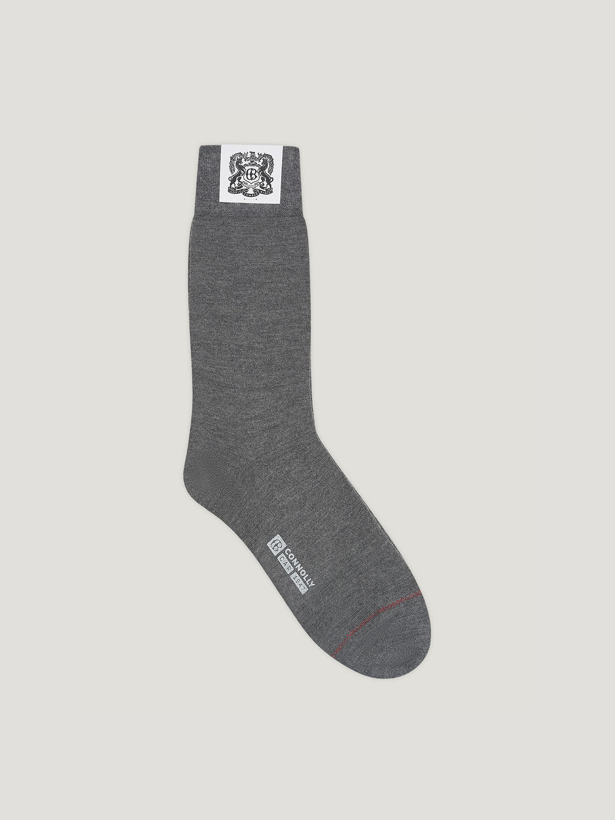 Dark Grey Cashmere and Silk Socks - Connolly