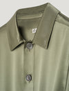 Khaki Silk Blouson Jacket