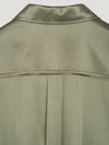 Khaki Silk Blouson Jacket