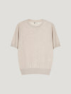 Ecru Classic Cashmere & Silk T-Shirt