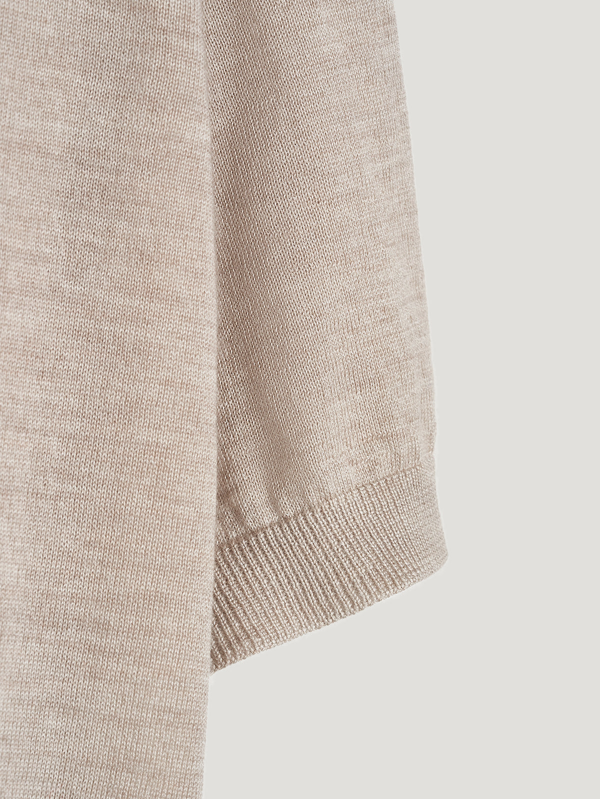 Ecru Classic Cashmere & Silk T-Shirt - Connolly