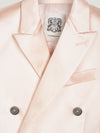 Blush Double Breasted Silk Jacket