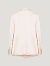 Blush Double Breasted Silk Jacket