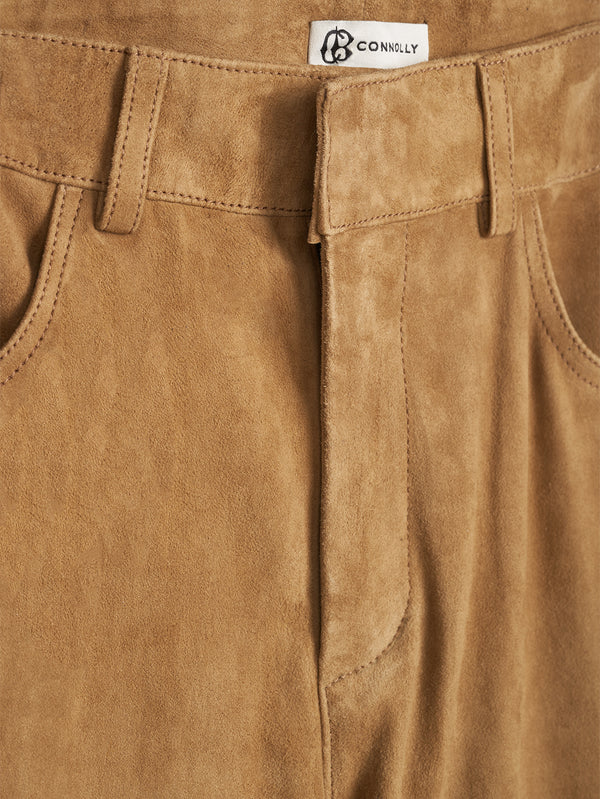 Copper Suede Trousers