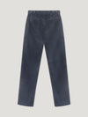 Navy Cord Relaxed Tapered Trousers