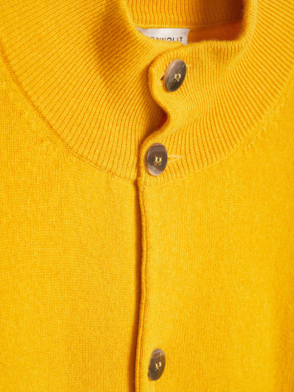 Yellow Cashmere Cardigan
