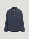Navy Double Faced Cashmere Over Shirt