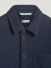 Navy Double Faced Cashmere Over Shirt