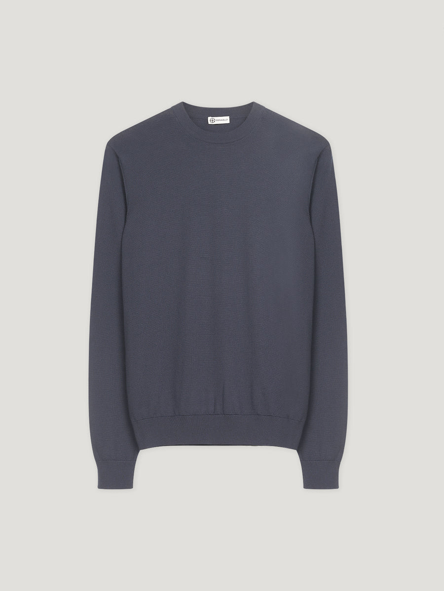 Navy Travel Sweater - Connolly