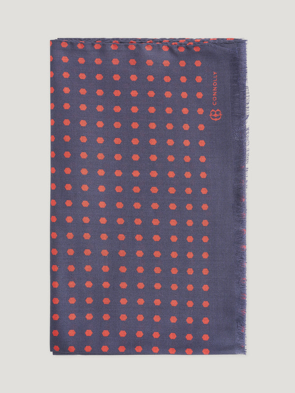 Navy/Red Connolly Rivet Scarf