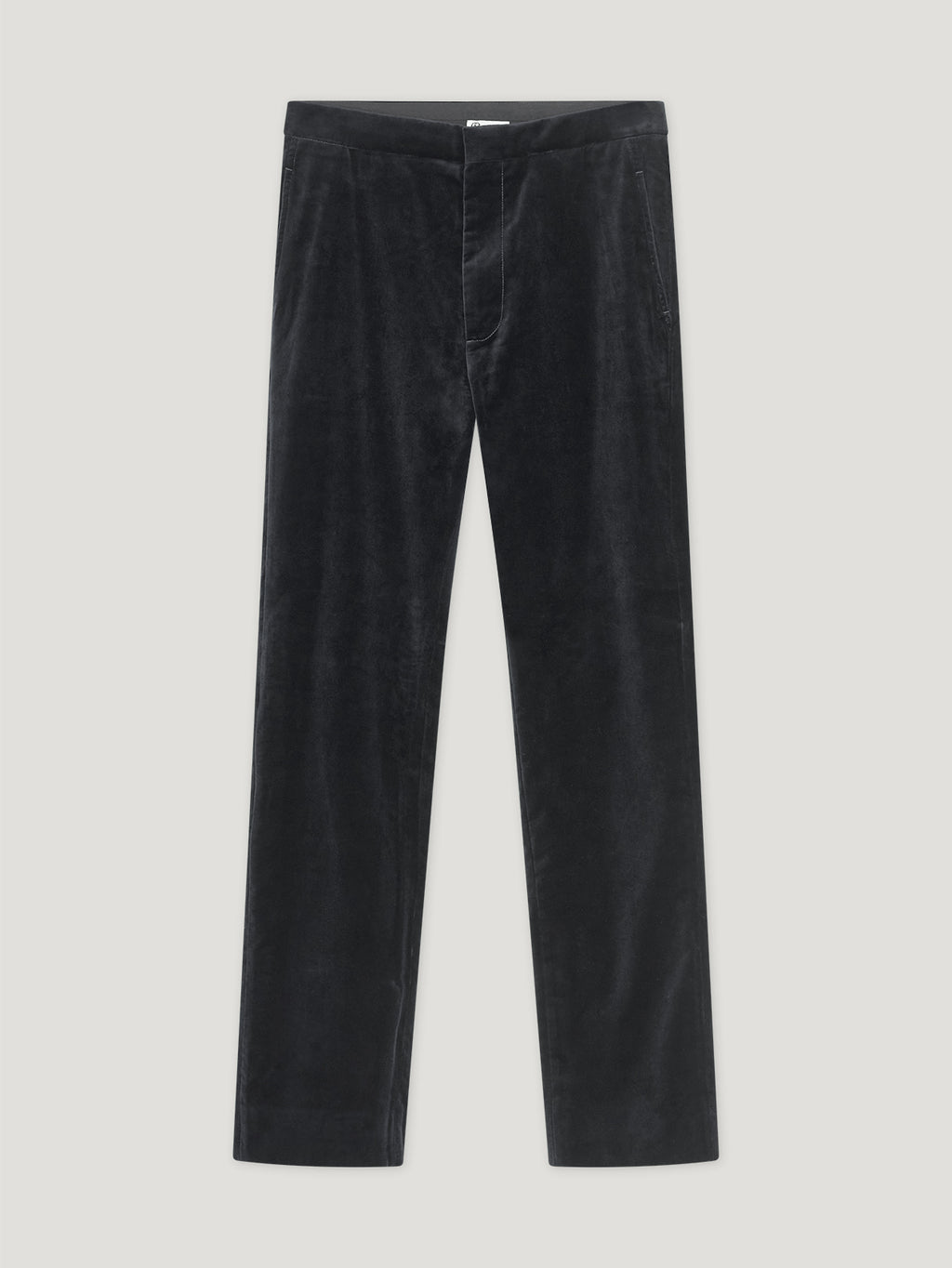 BELVET Classic Rigid Tuck pants -Black Velvet Tuxedo Pant in