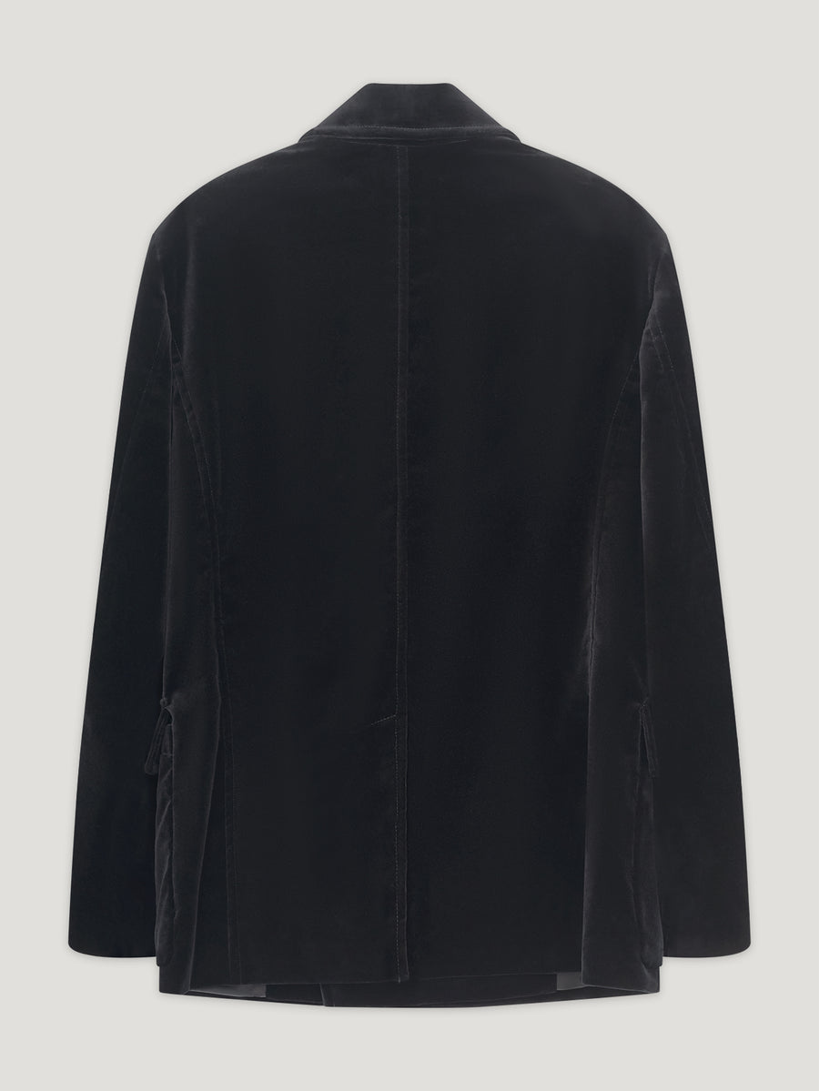 Black Velvet Reefer Jacket - Connolly