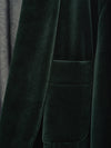 Pine Shadow Velvet Robe