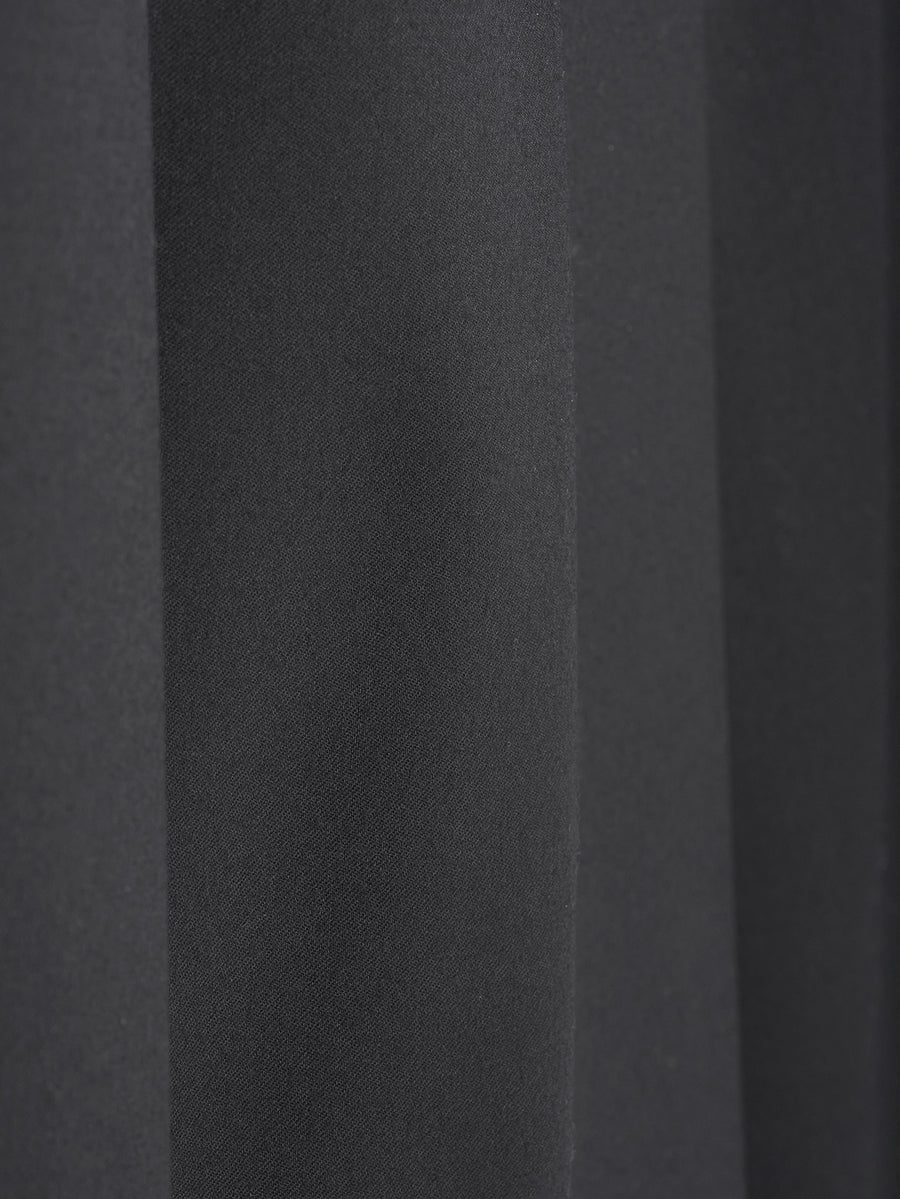 Black Flannel Pleated Skirt - Connolly