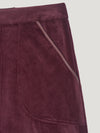 Deep Claret A-Line Skirt