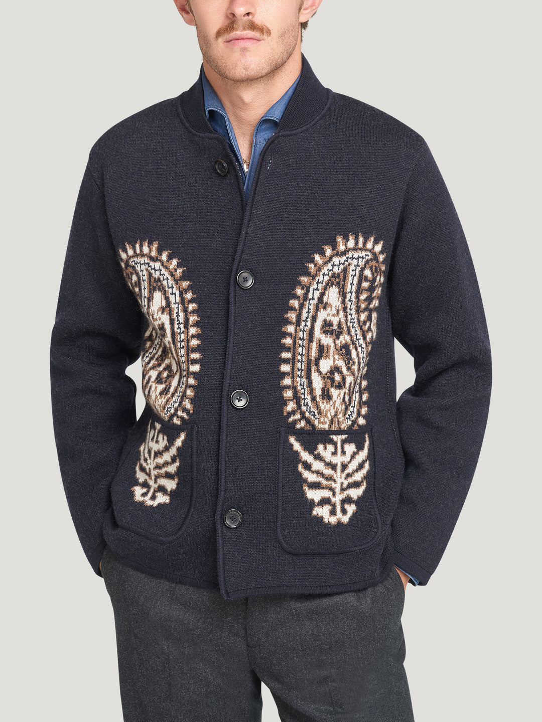 PAISLEY JACKET / NAVY ローリングクレイドル｜メンズ