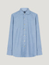Blue End On End Flannel Shirt