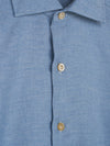 Blue End On End Flannel Shirt