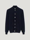 Navy Cashmere Cardigan