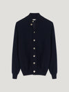 Navy Cashmere Cardigan