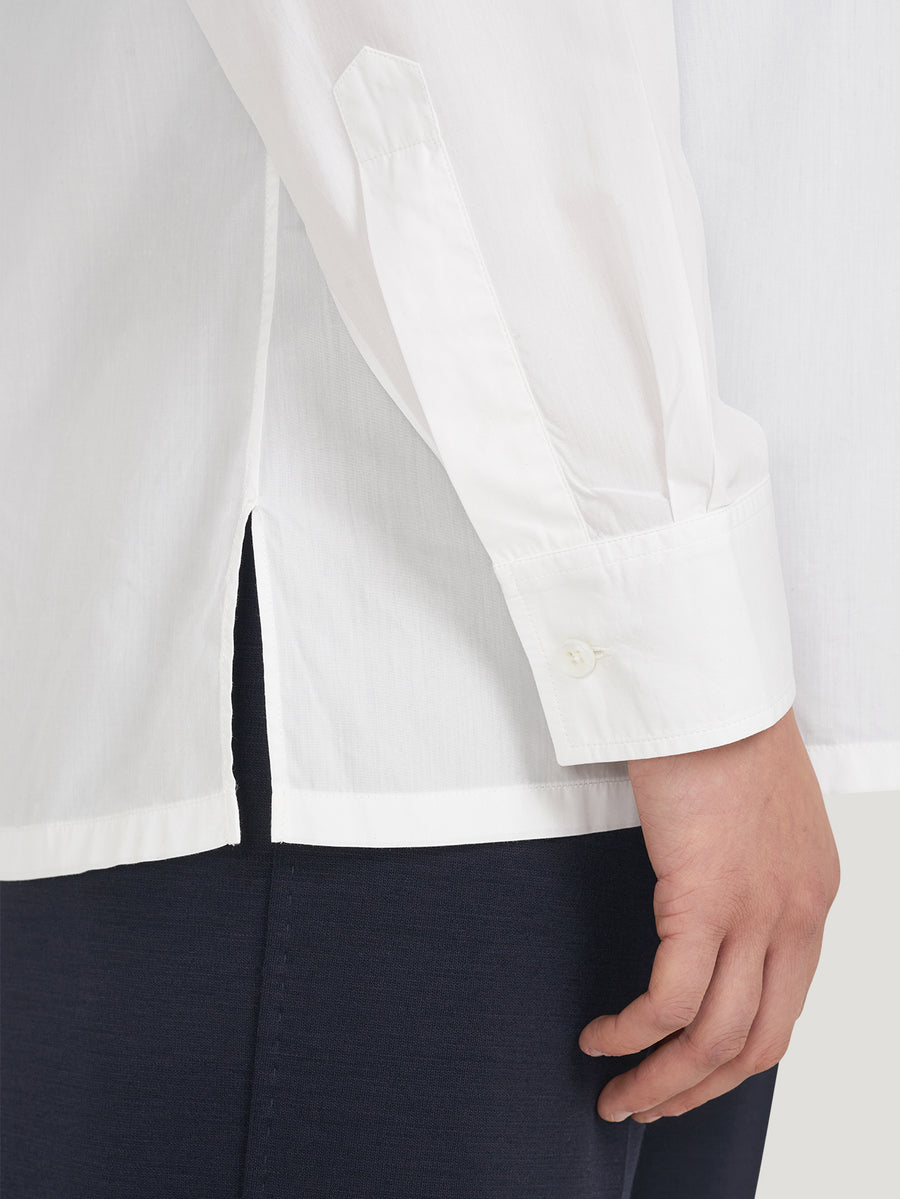 White Regular Collar Single Cuff Shirt - Connolly