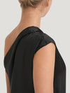 Black One Shoulder Maxi Dress