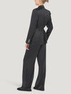Black Wide Leg Silk Trousers