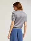 School Grey Classic Cashmere & Silk T-Shirt