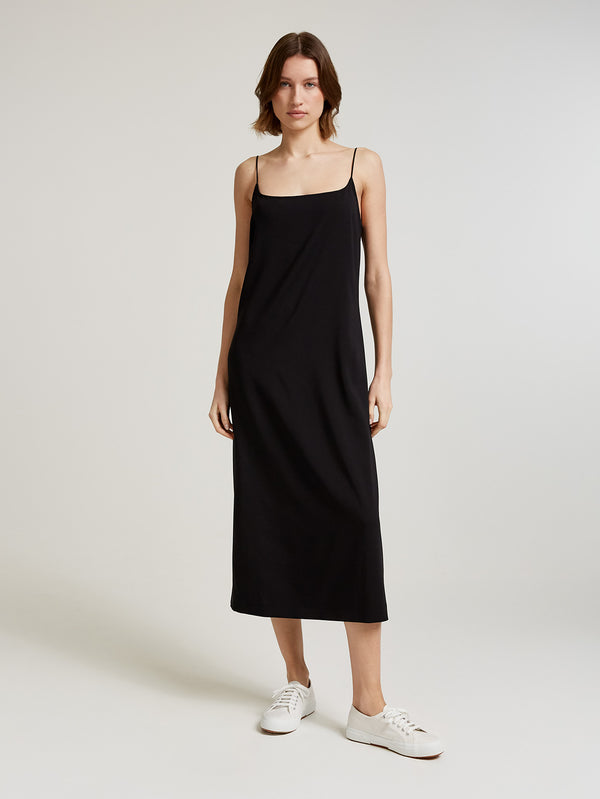 Black Silk Caddy Slip Dress