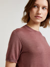 Mauve Classic Cashmere & Silk T-Shirt
