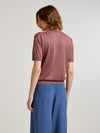 Mauve Classic Cashmere & Silk T-Shirt