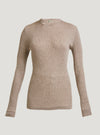Light Grey Skinny Rib Crew