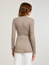 Light Grey Skinny Rib Crew
