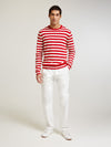 Red Rally Stripe Sweater