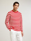Red Rally Stripe Sweater