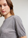 School Grey Classic Cashmere & Silk T-Shirt