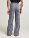 Blue Oxford Bag Trousers
