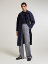 Blue Oxford Bag Trousers