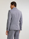 Blue Oxford Single Breasted Jacket