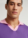 Purple/Rose Contrast Polo