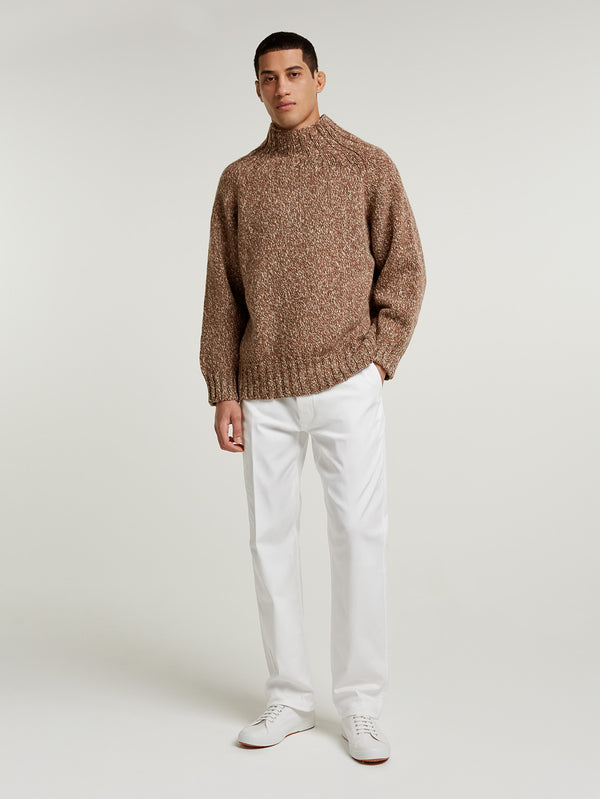 Brown/Natural Oversized Chunky Knit