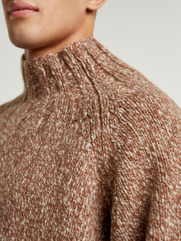 Brown/Natural Oversized Chunky Knit