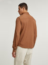 Tobacco Pique Cotton Polo Shirt