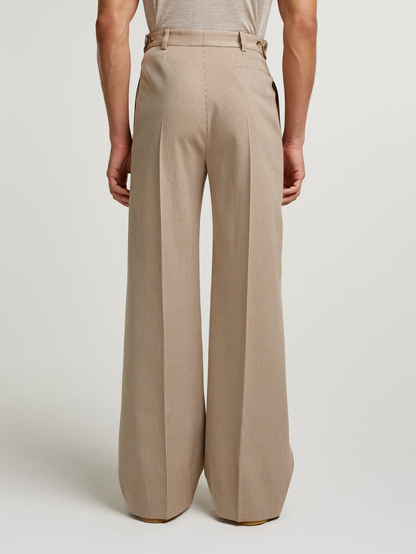 Camel Oxford Bag Trousers