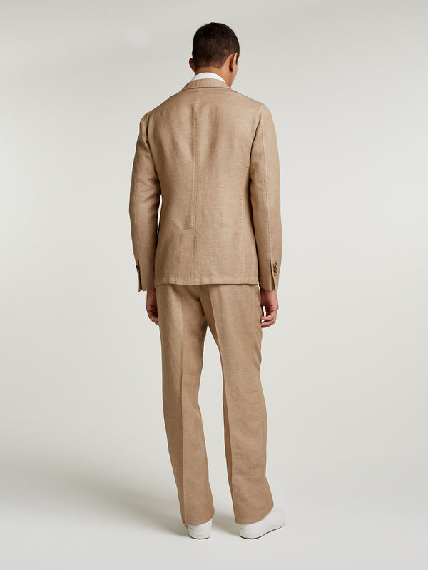 Beige Denim Suit