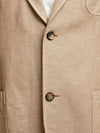 Beige Denim Suit