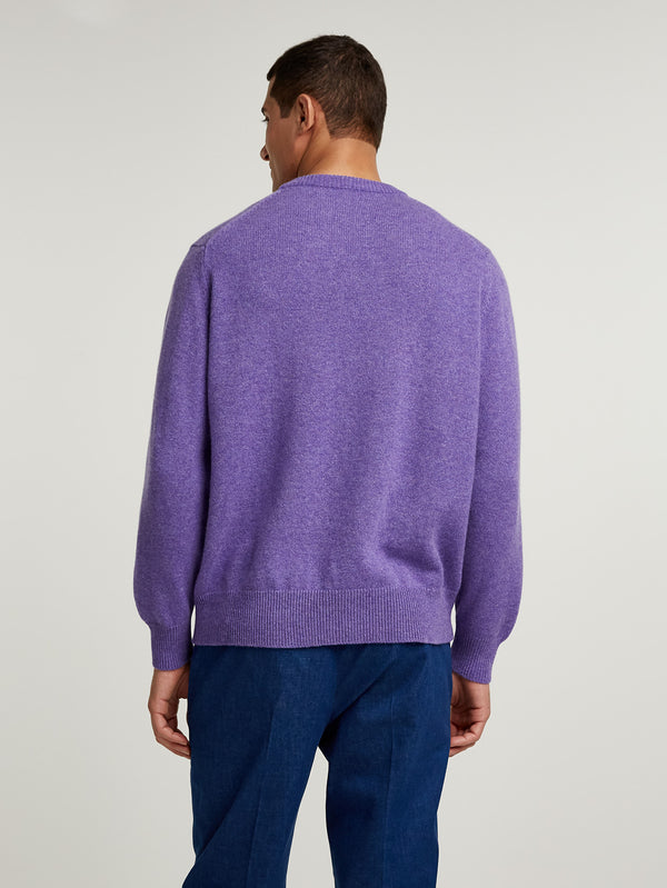 Purple 4 Ply Favourite Sweater