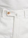 White Summer Linen Mix Trousers