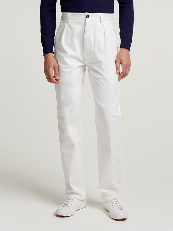 White Rally Trouser