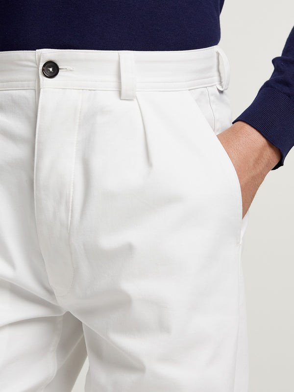 White Rally Trouser